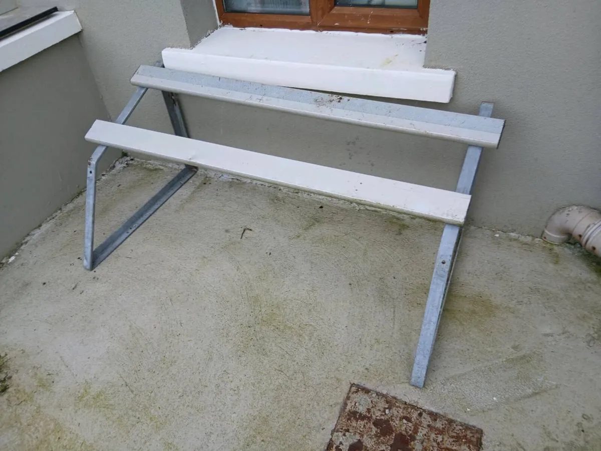 Frame for weather cover heat pump or gas tank. - Image 3