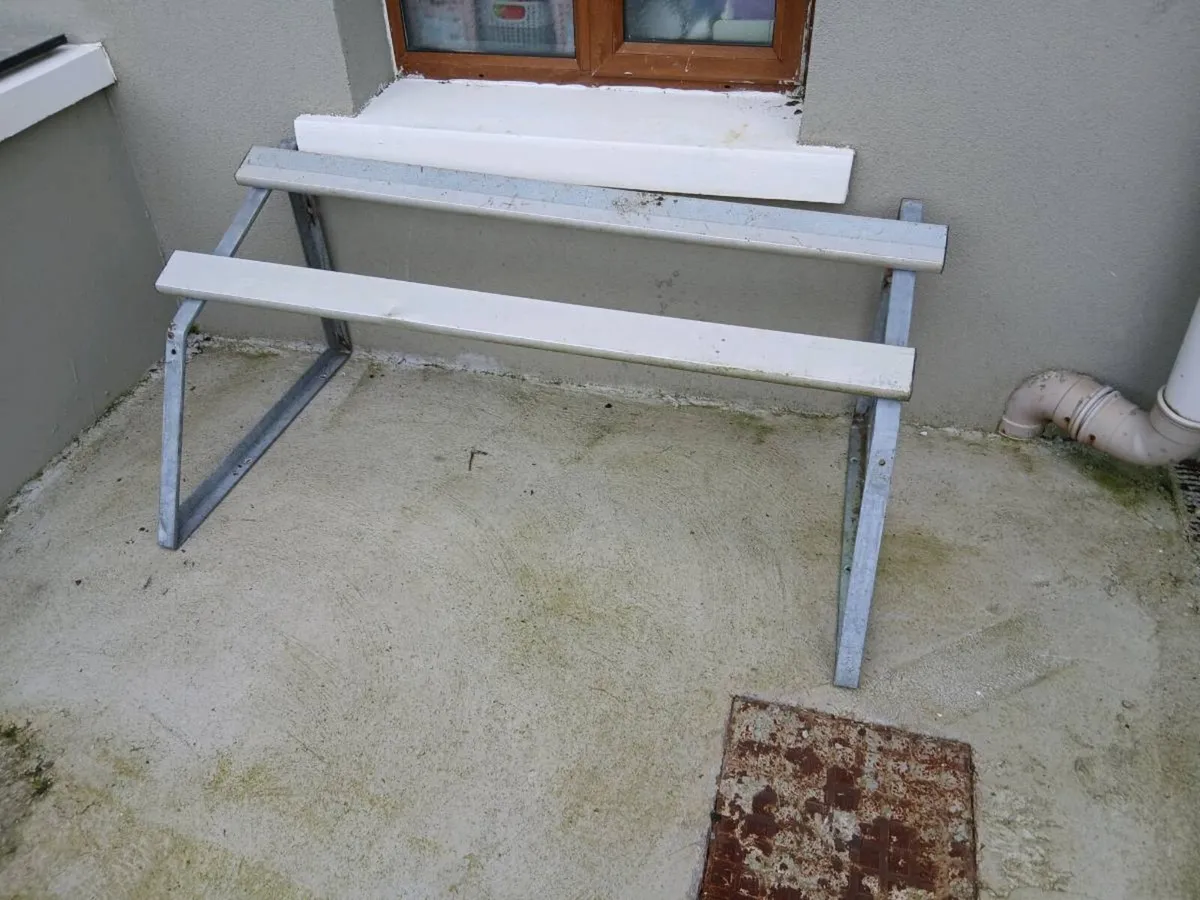 Frame for weather cover heat pump or gas tank. - Image 4