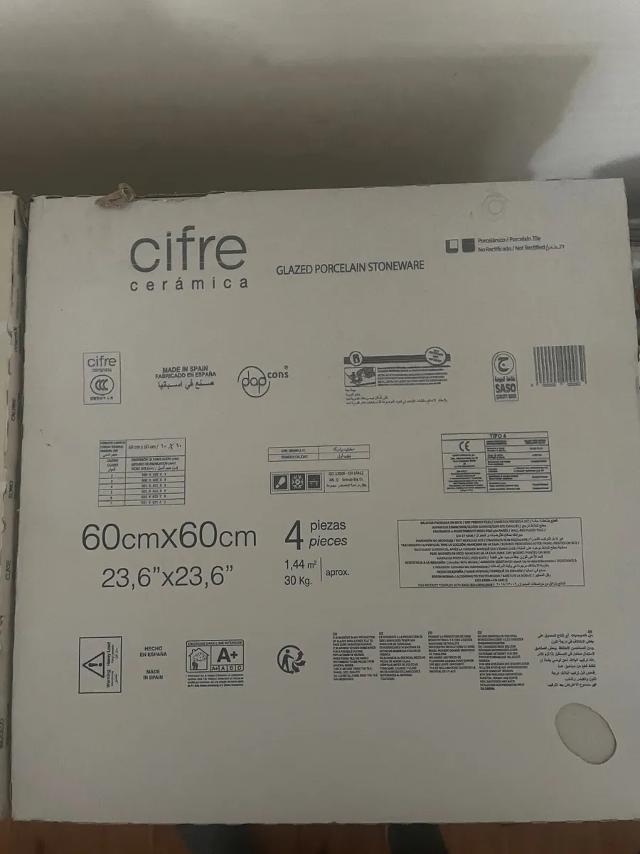 Porcelain Tiles 60x60cm - 25 Boxes/4 Tiles/36 sq m - Image 2