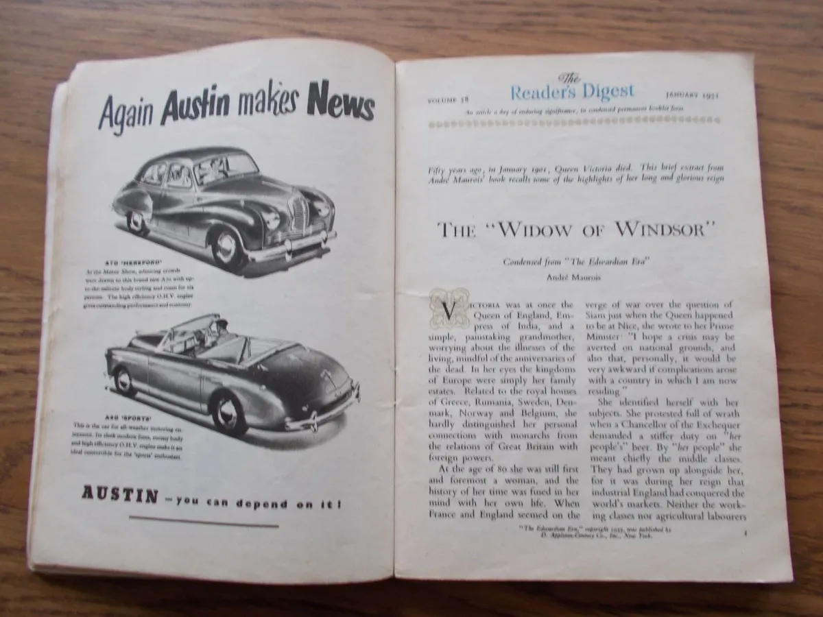 Reader's Digest Mag. 1951 - Image 3