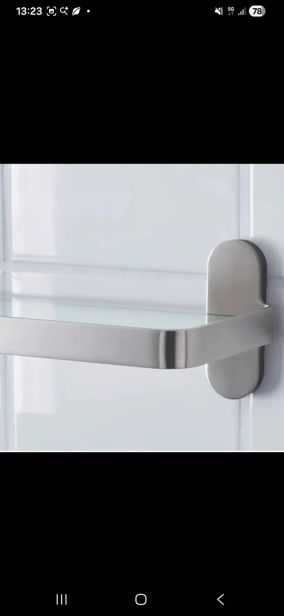 Ikea Brogrund Glass and Chrome Shelf - Image 3