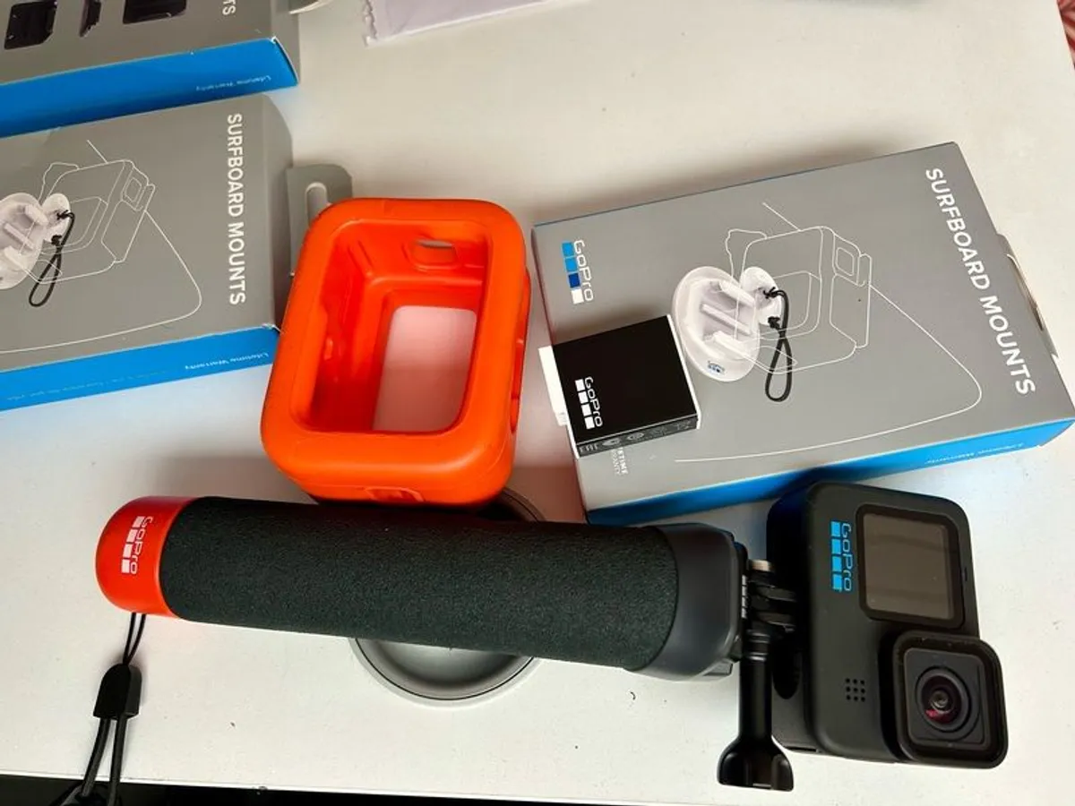 GoPro Hero 11 Black + Spare Battery + Floaty+ Clamp  + Grip Handle +Adhesive Mounts + Floating Hand Grip - Image 3