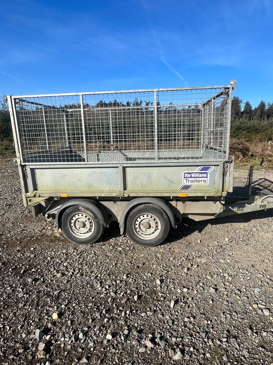 8x5 iforwilliams tipping trailer & mesh side - Image 1