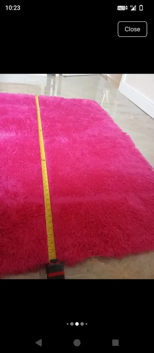 🩷 pink non shed large rug new!! - Image 4