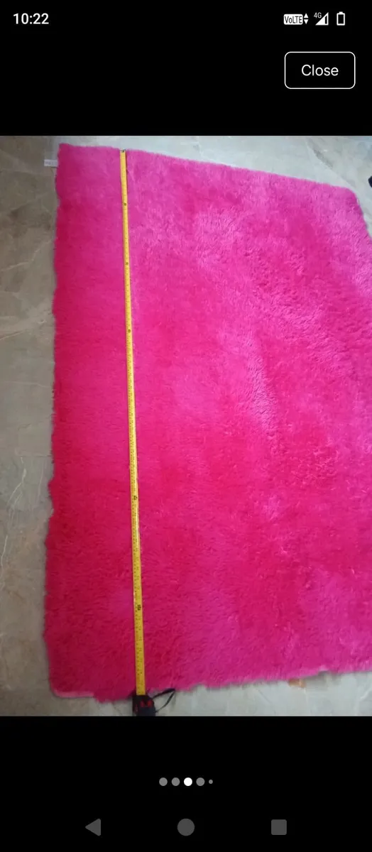 🩷 pink non shed large rug new!! - Image 2