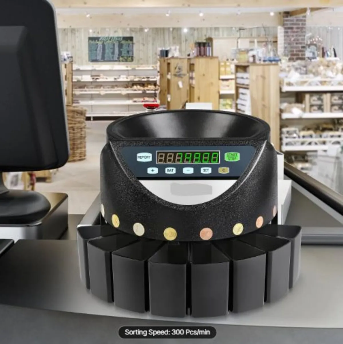 Euro Coin Counter Sorter 500-1000 Coins Electronic - Image 4