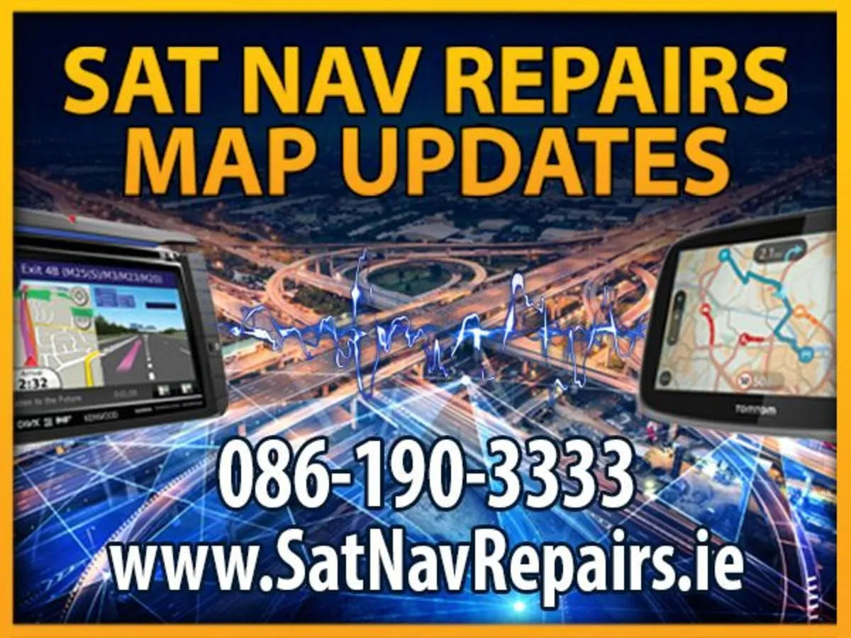 SAT NAV  MAP UPDATES  - REPAIRS  - SALES - Image 1
