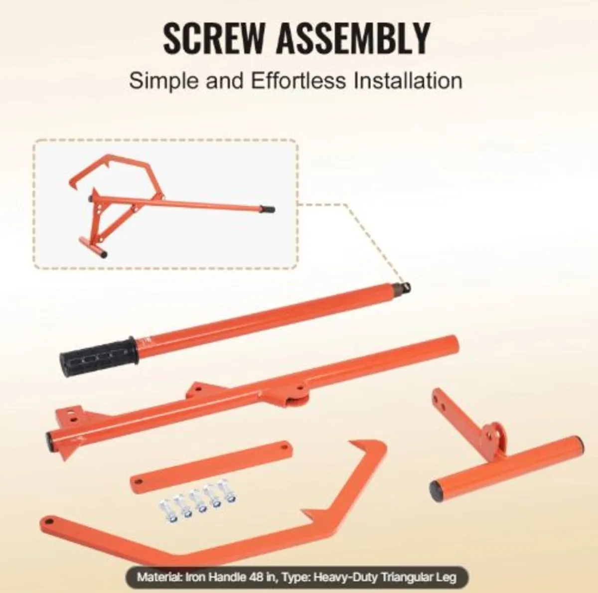 Timberjack, 46.5 in, Heavy Duty Steel Log Roller, - Image 4