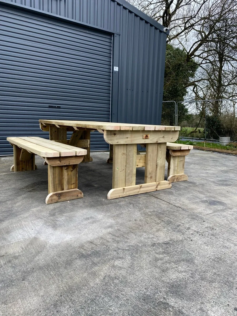 Large 8 Seater Bench Set - Image 4