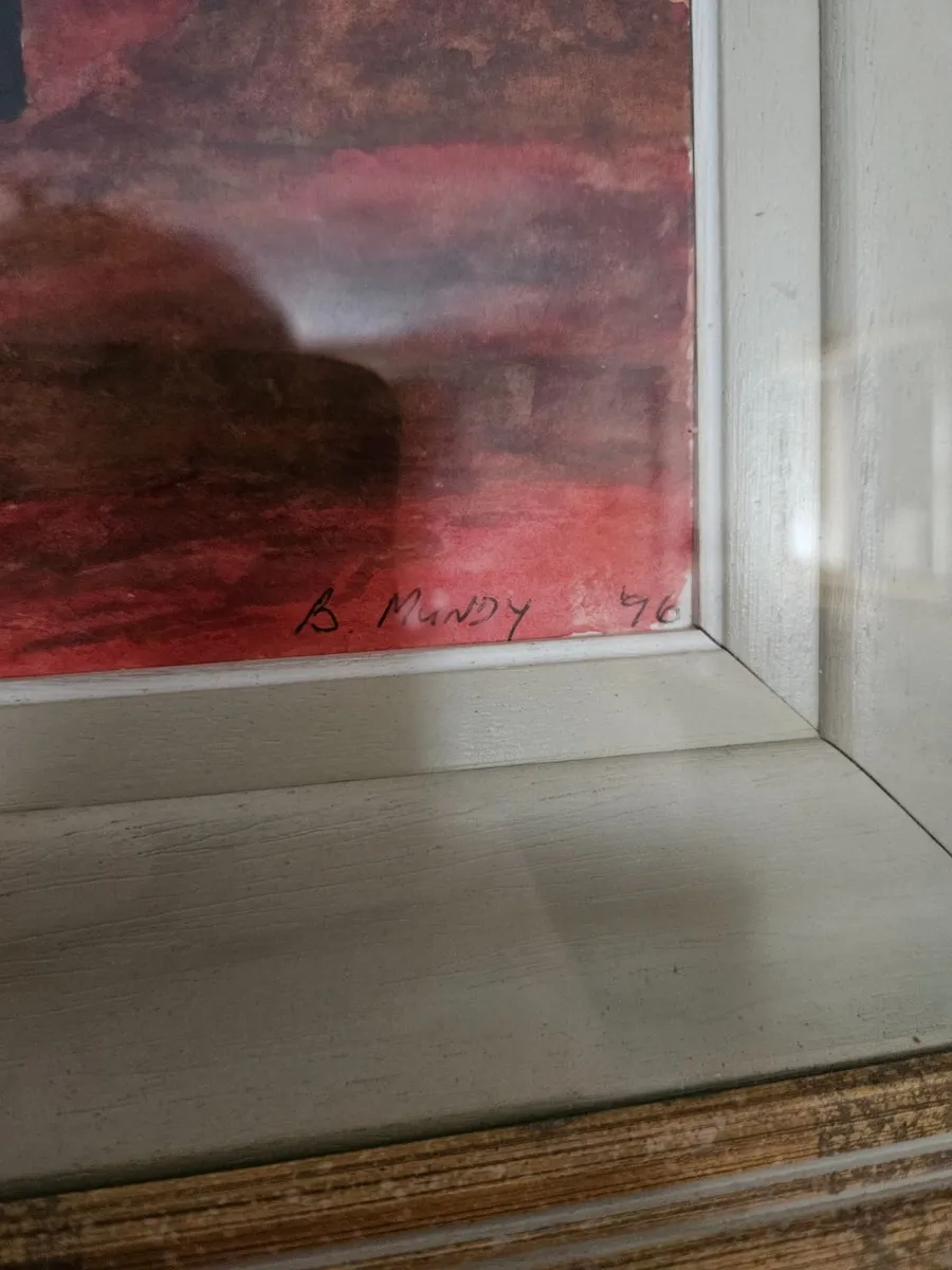 Vintage Oil on Canvas Framed Picture - Image 4