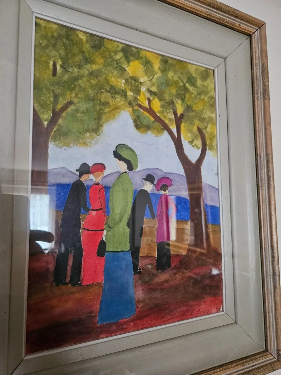 Vintage Oil on Canvas Framed Picture - Image 2