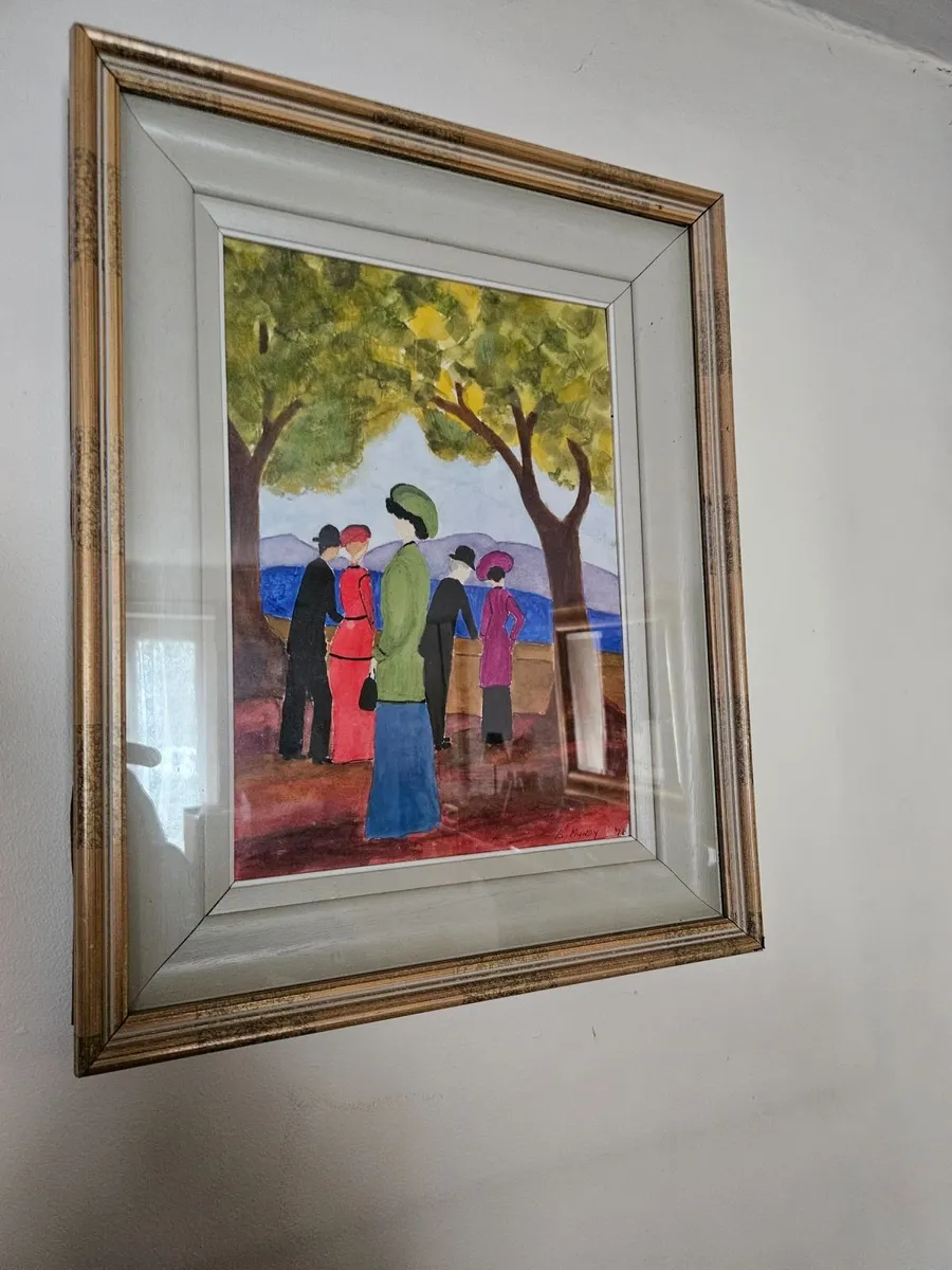 Vintage Oil on Canvas Framed Picture - Image 3
