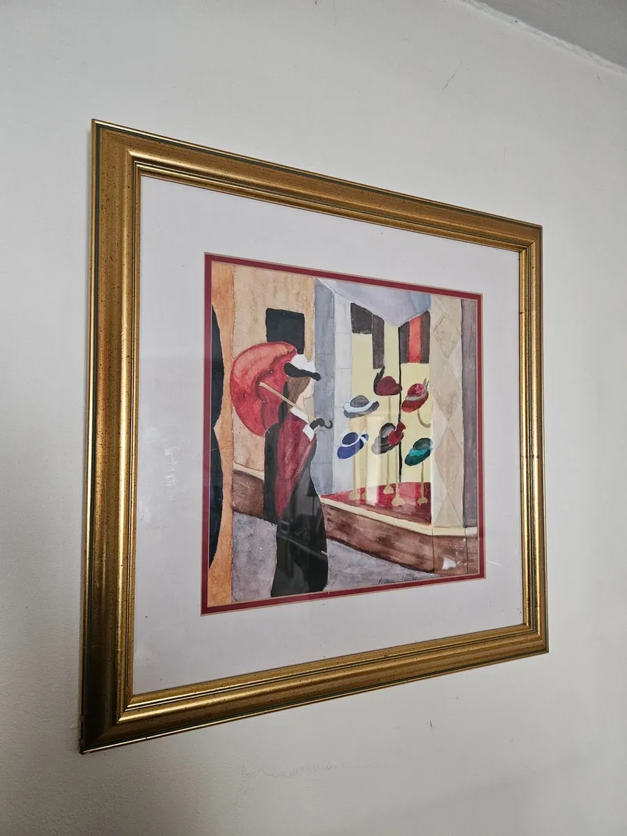 Vintage Oil on Canvas Framed Picture - Image 3