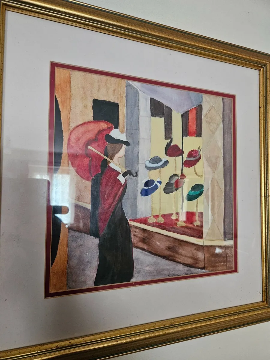 Vintage Oil on Canvas Framed Picture - Image 4