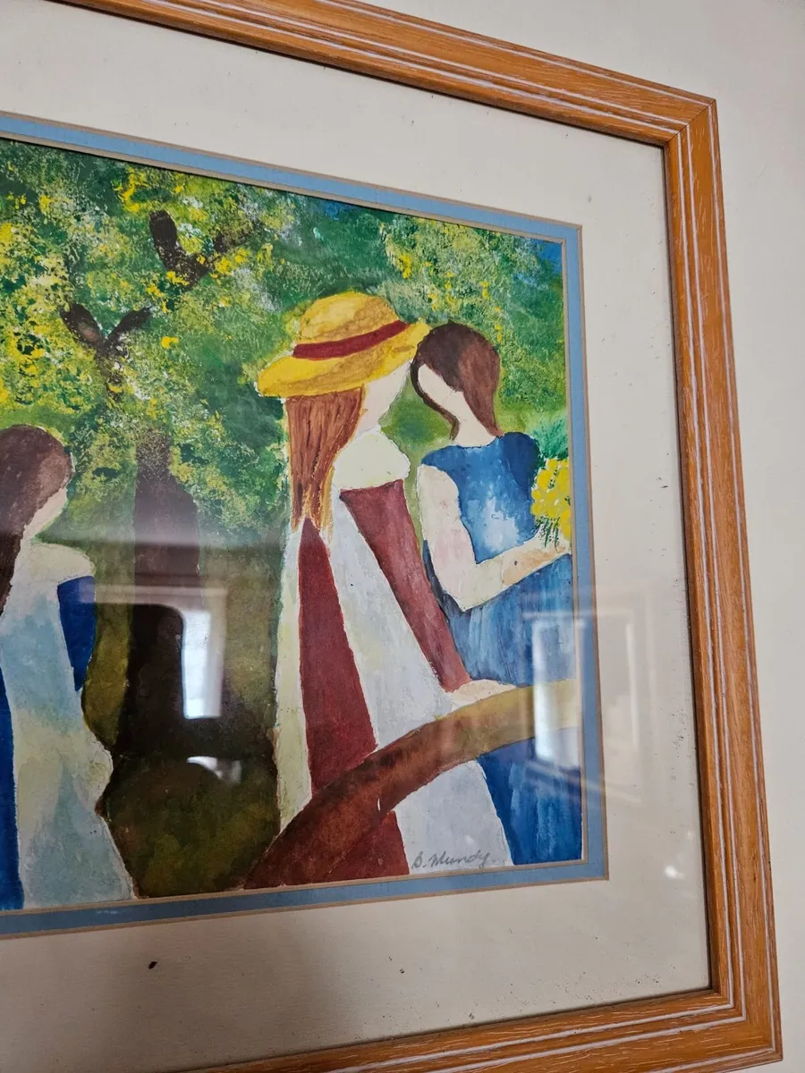 Vintage Oil on Canvas Framed Picture - Image 2