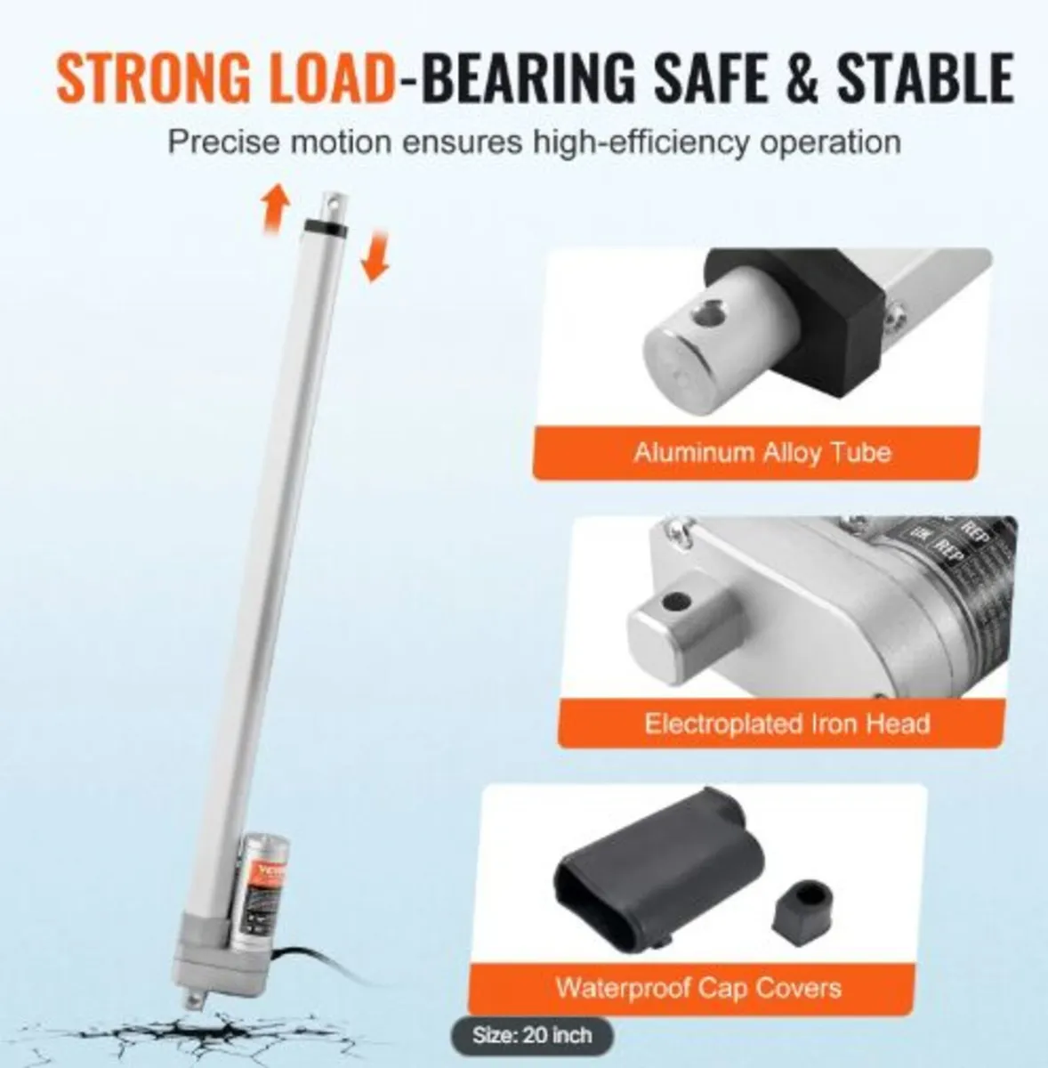 Linear Actuator 12V, 20 Inch Waterproof IP65 Line - Image 4
