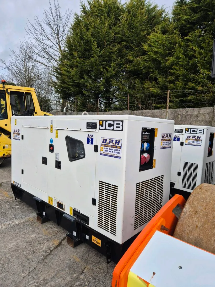 Generators JCB G65QS year 2023 65 KVA SALE or HIRE - Image 1