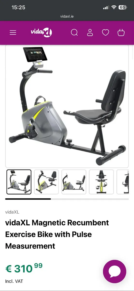Recumbent exercise bike - Image 1