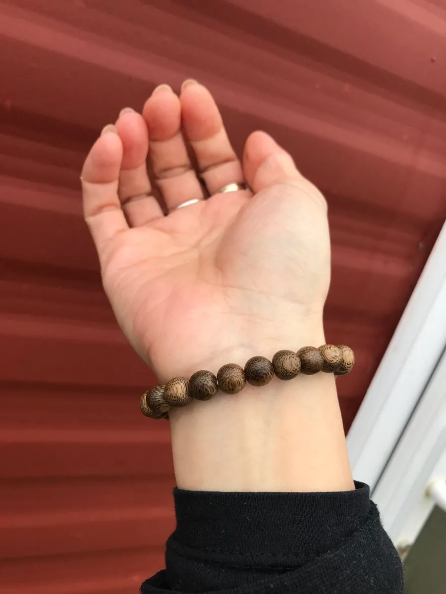 Agarwood mix natural gemstones bracelet - Image 4