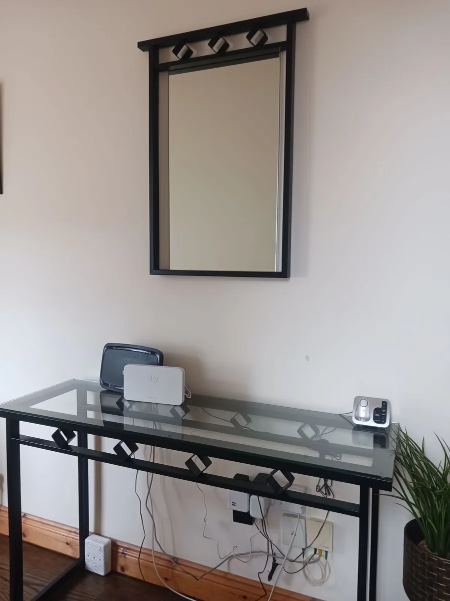 Hall Table and Mirror - Image 1