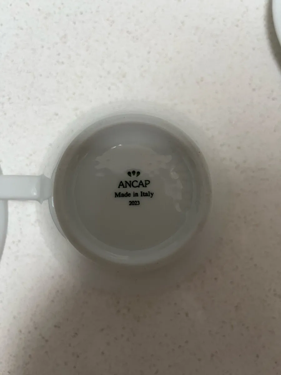 Set of Ancap porcelain coffee cups - Image 4
