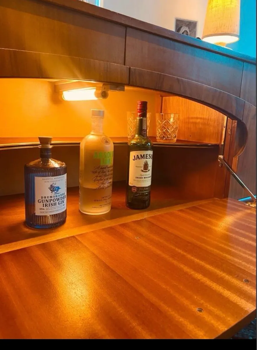 Mid Century Drinks Cabinet Sideboard - Image 4