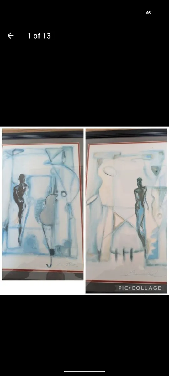 1980/90s Purchased via middle east Two Signed Alfr - Image 1