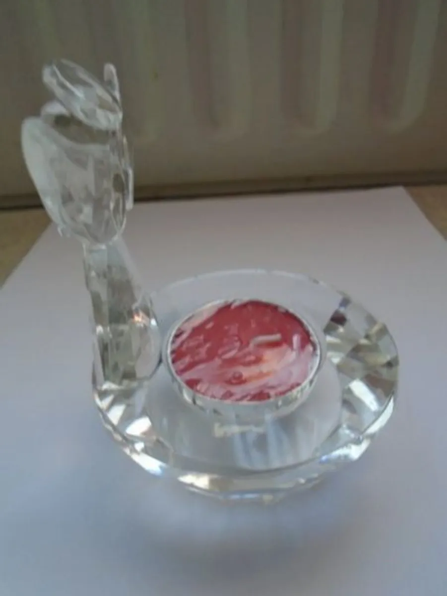 Angel tealight holder, Glass angel, Home decor - Image 4