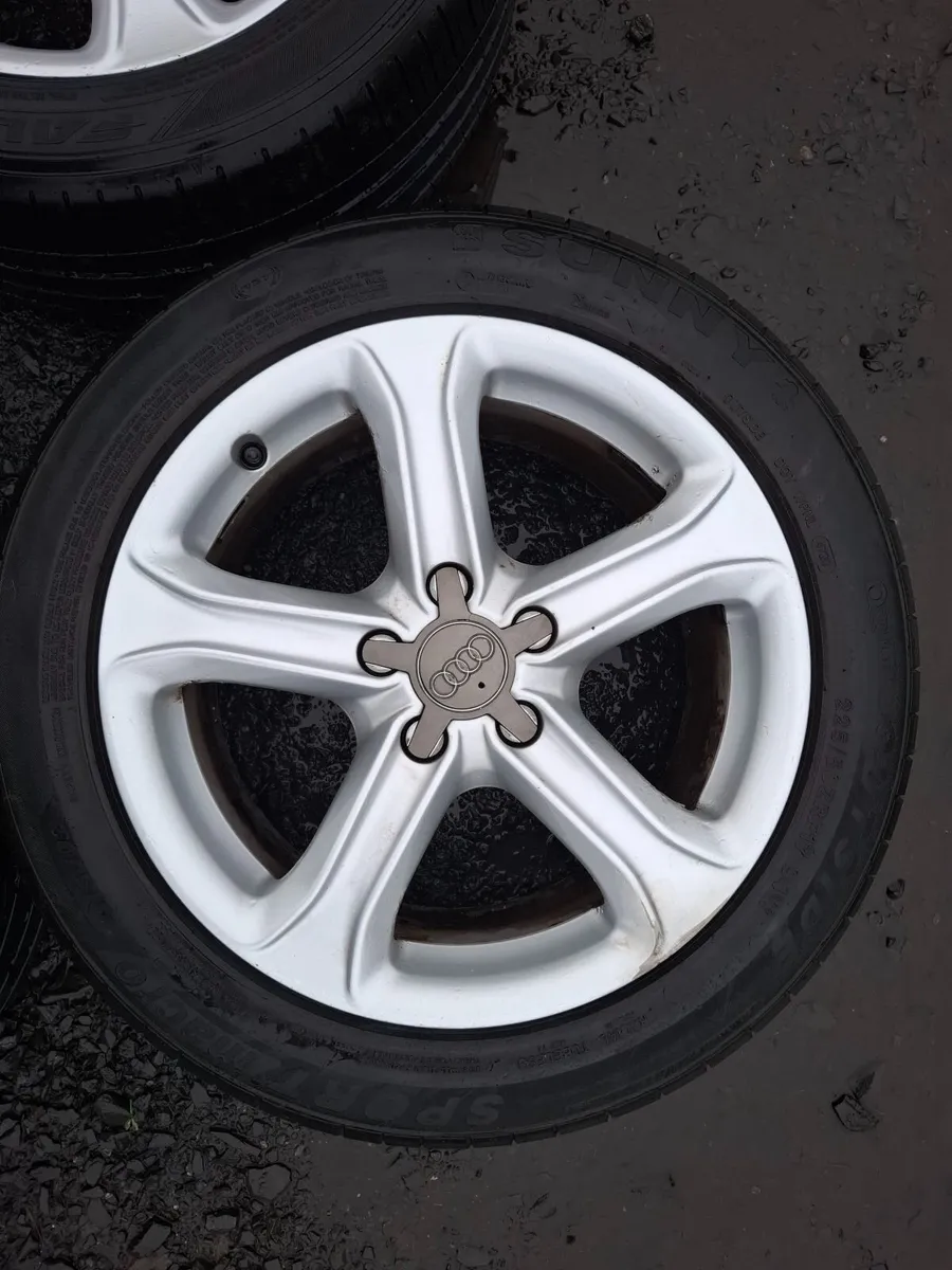 17" Genuine Audi Alloys with tyres - Image 3