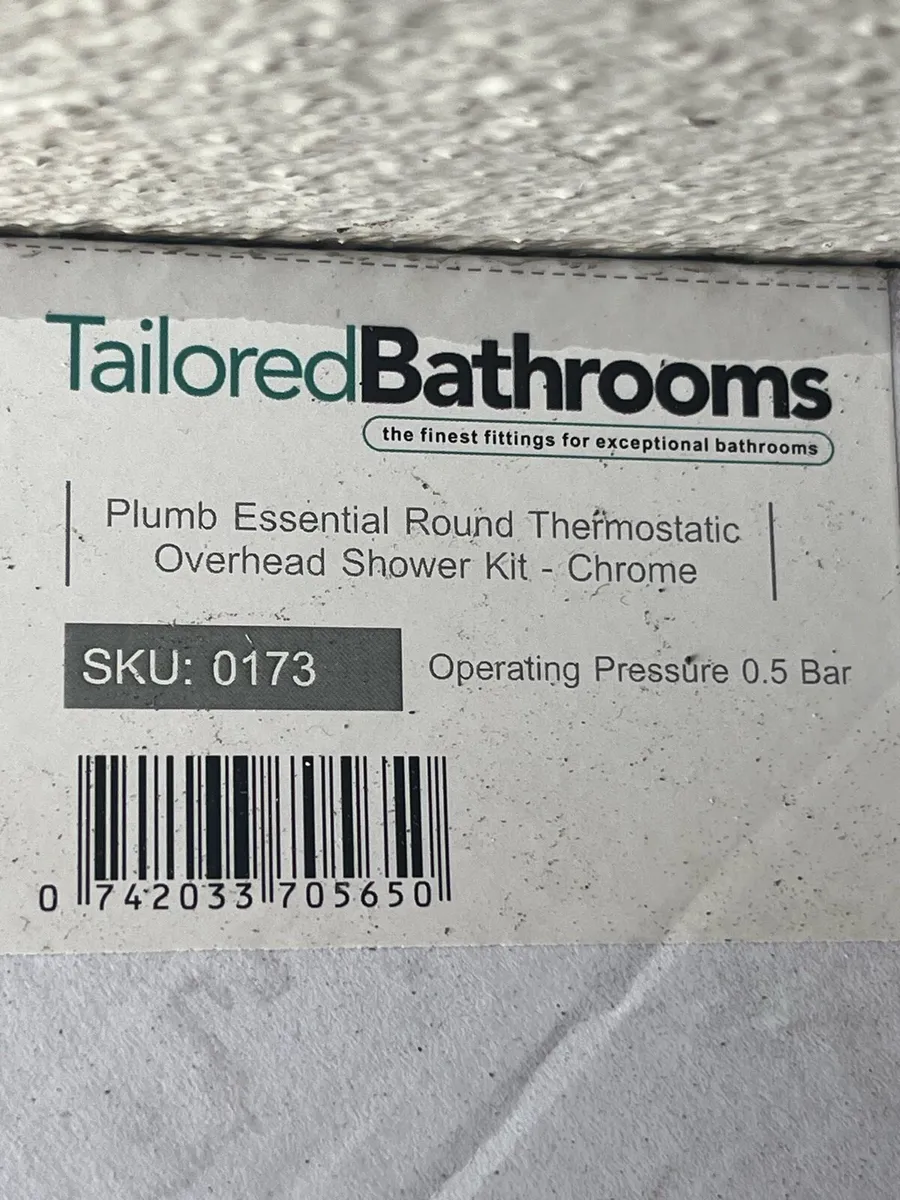 Silver rain fall shower head and hand held shower - Image 3