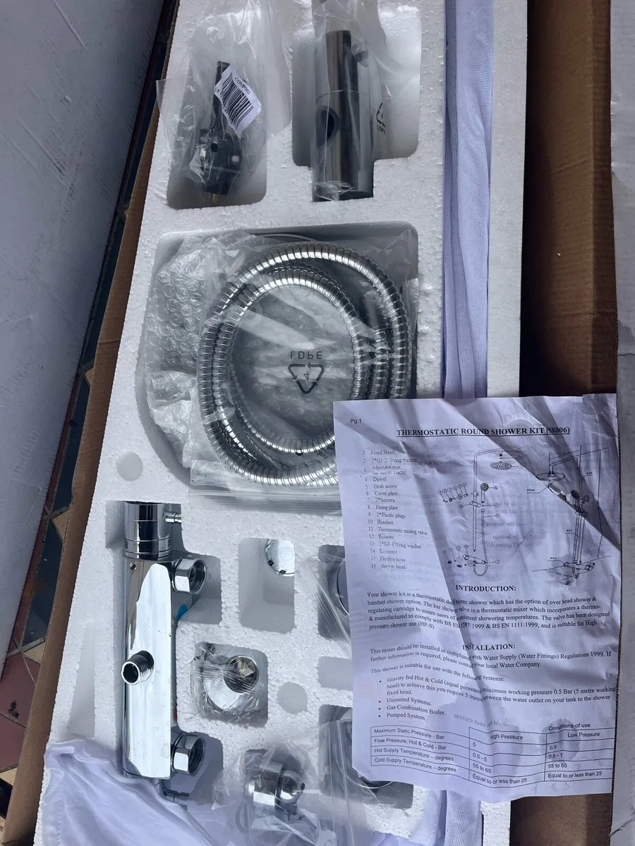 Square shower head kit - Image 1