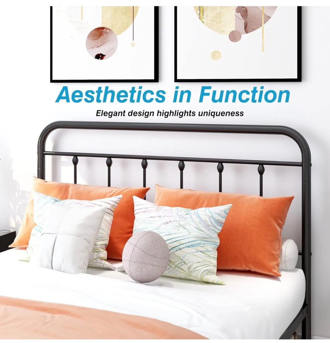 Double Bed Frame with Storage and Headboard - Image 3