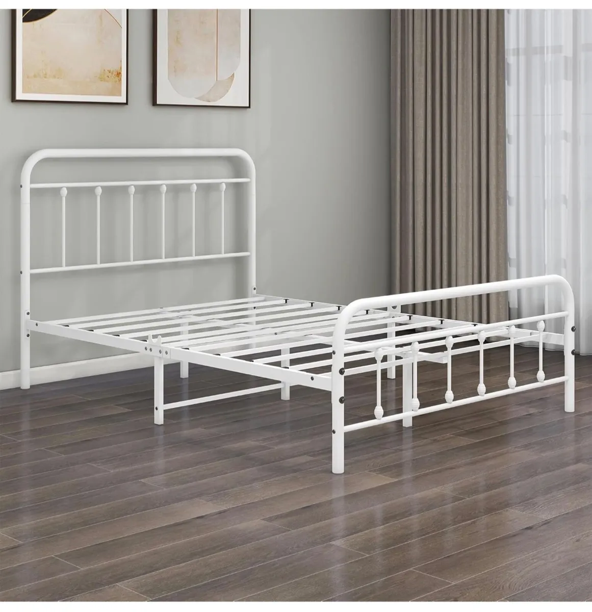 Double Bed Frame with Headboard and Footboard - Image 4