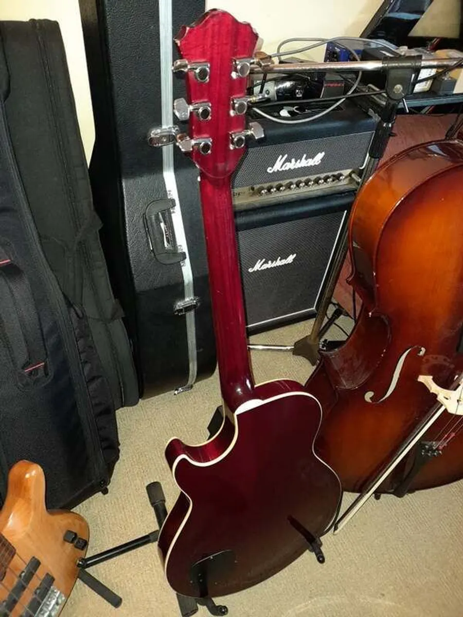 Ibanez AE500 1990 Cherry Red - Image 3