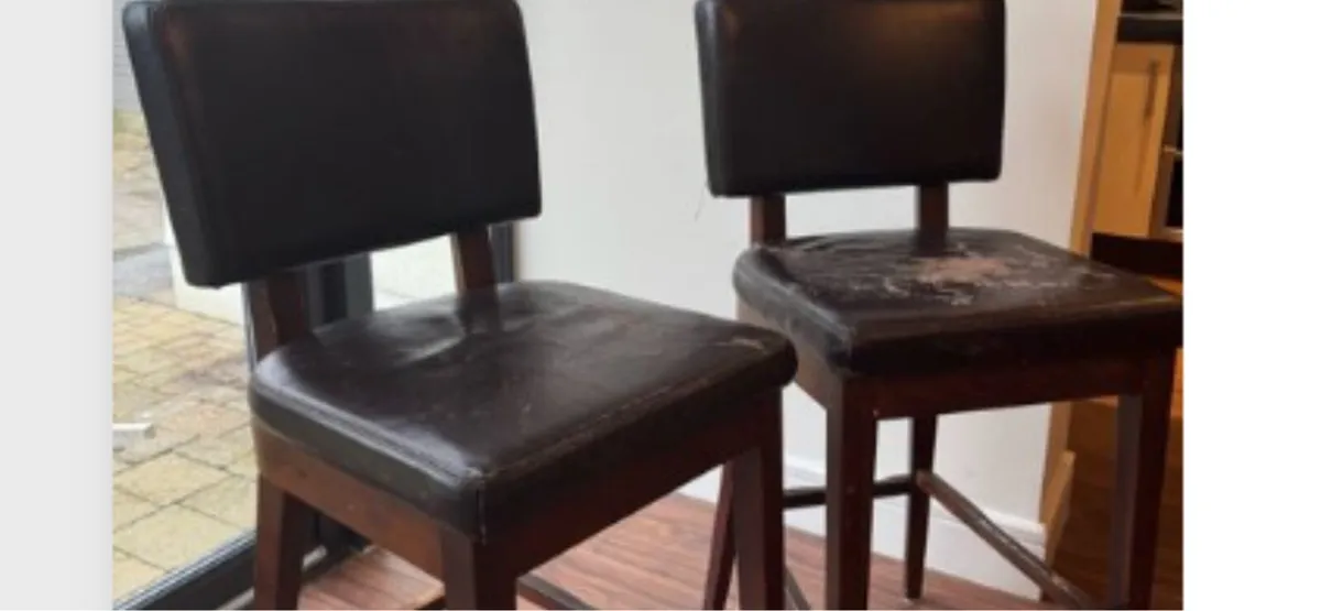 Bar stools pair €30 each €50 for both - Image 1