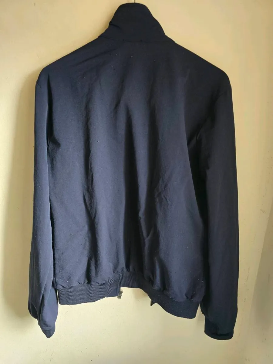 Navy Zip Bomber Jacket - Image 2