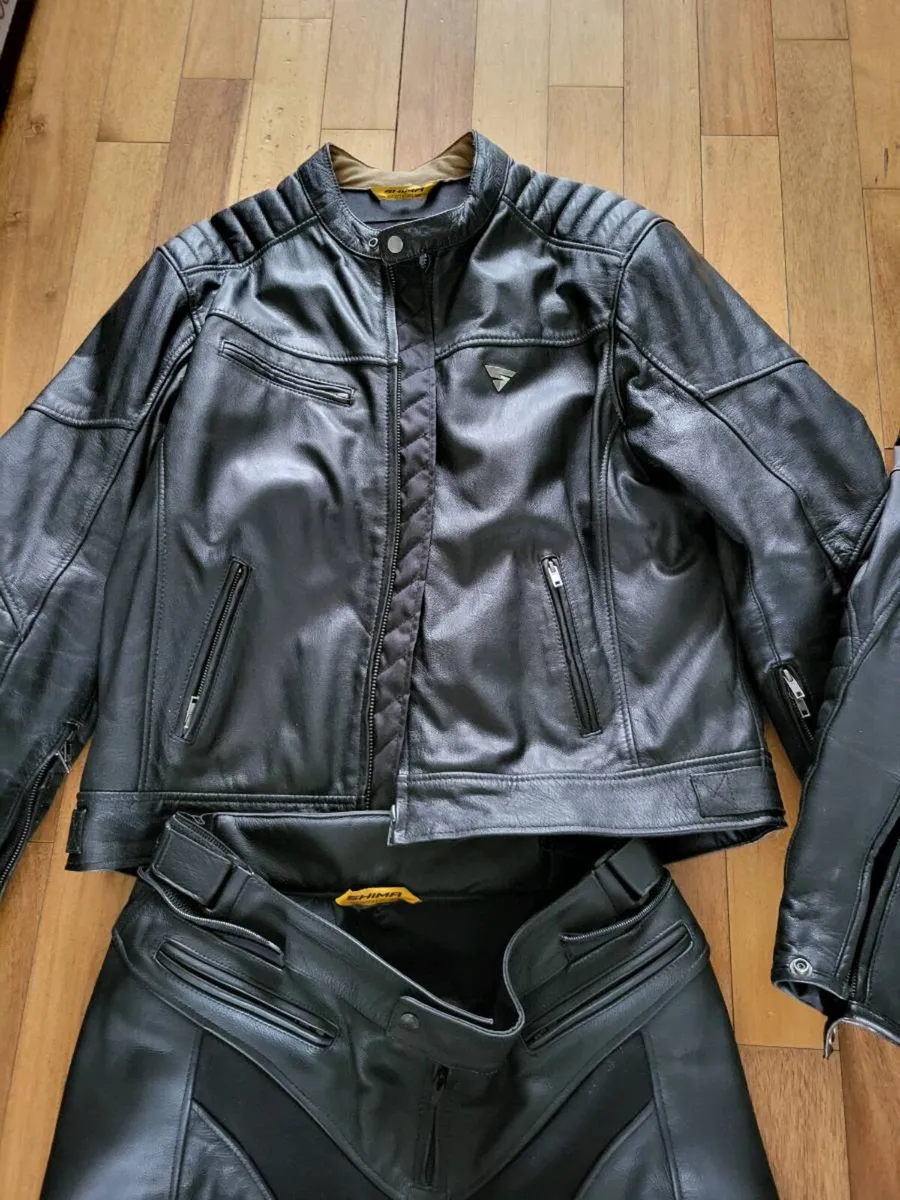 Motorbike lather jacket and Pants SHIMA - Image 4