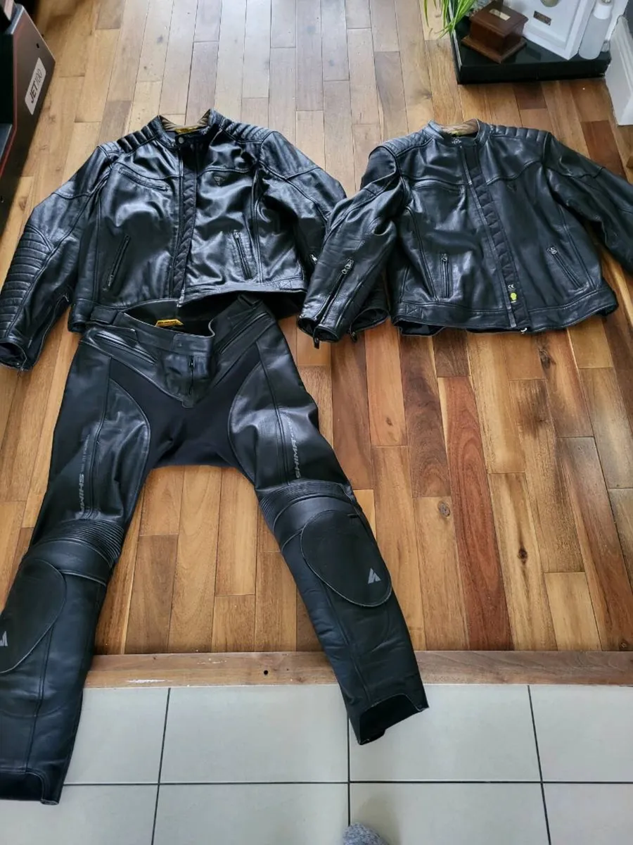 Motorbike lather jacket and Pants SHIMA - Image 1