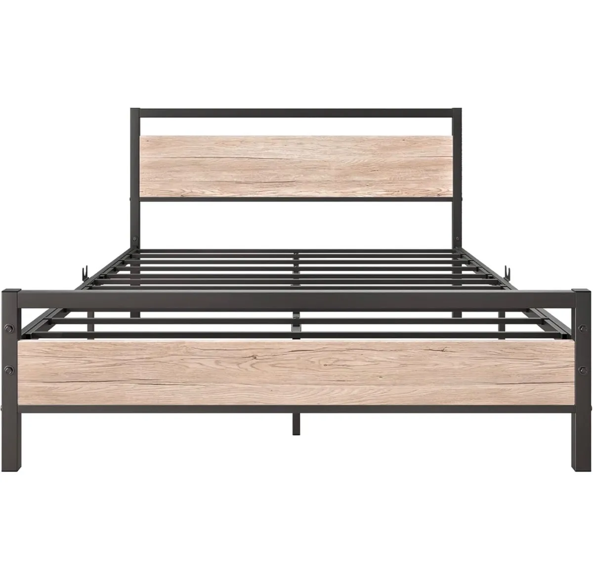 Double Bed Frames with Wood Headboard - Image 3