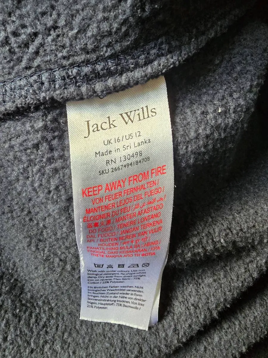 Jack Wills Navy Zip Hoodie - Image 4
