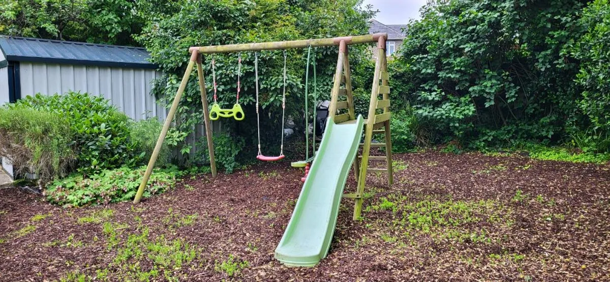 Swings and slide