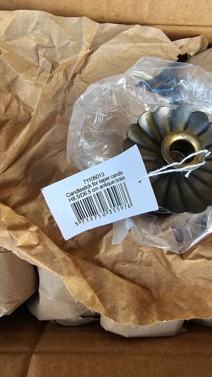 23 Brass Candle Holders - Image 1