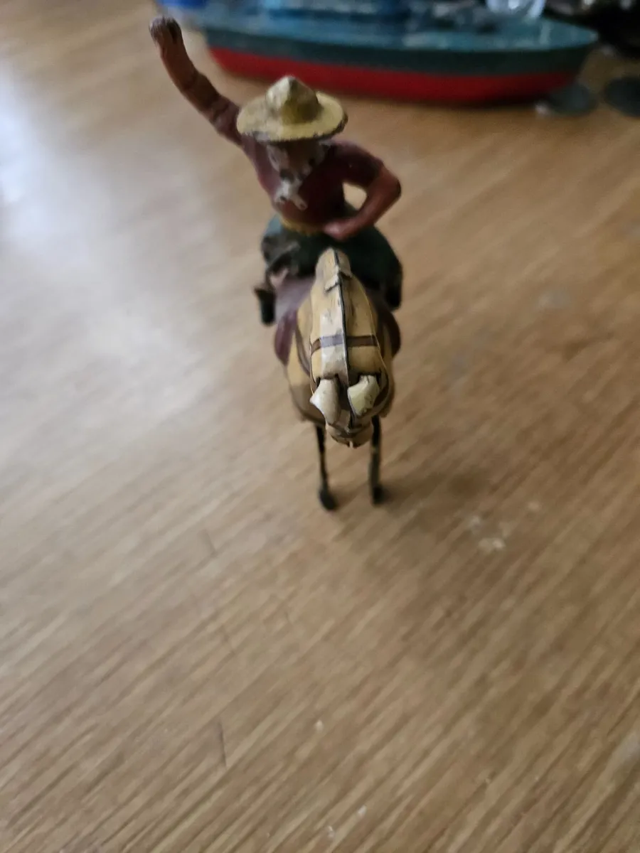 Vintage Tinplate 1950's Windup Horse & Cowboy - Image 3