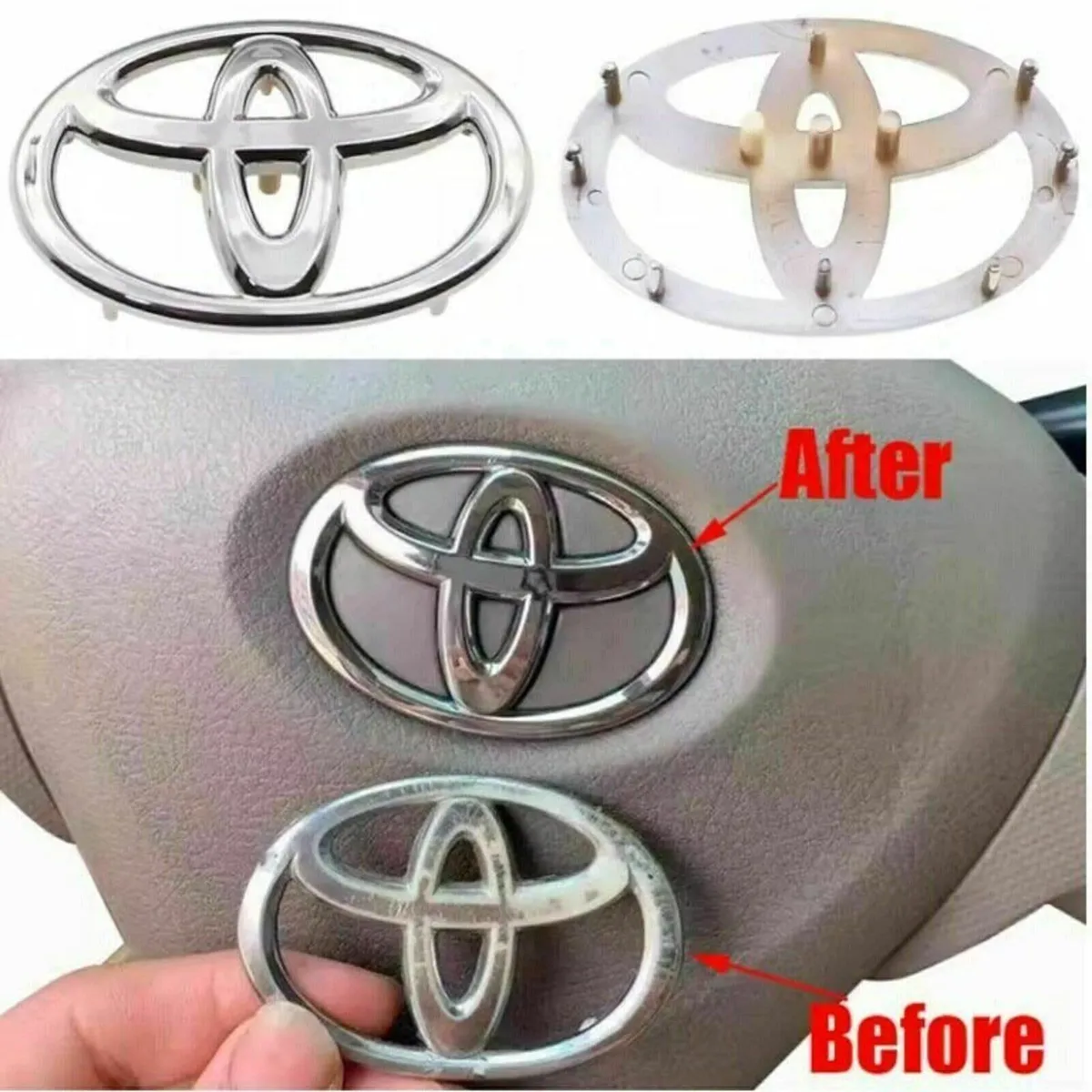 Toyota Steering Wheel emblem - FREE POST - Image 1