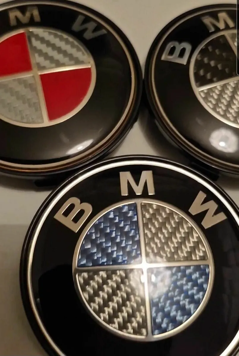 BMW Carbon Fibre Centre Caps - FREE POST - Image 1