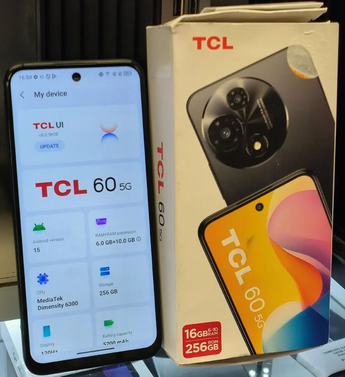 TCL 60 5G, 256GB/ 16GB RAM, Display NXTVISION 6.8" 120Hz HD+, Dual Sim Unlocked Smartphone - Image 4