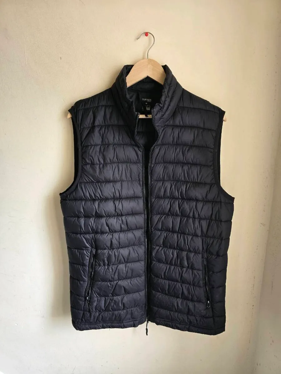 Black quilted puffer gilet - Image 1