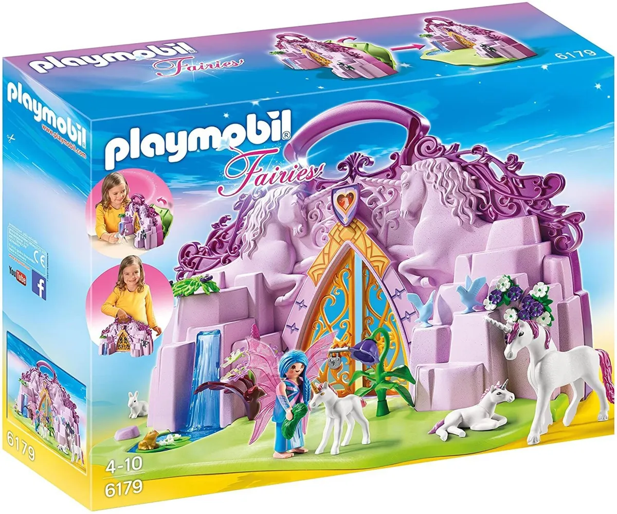 New:Playmobil Take Along Fairy Unicorn Garden 6179