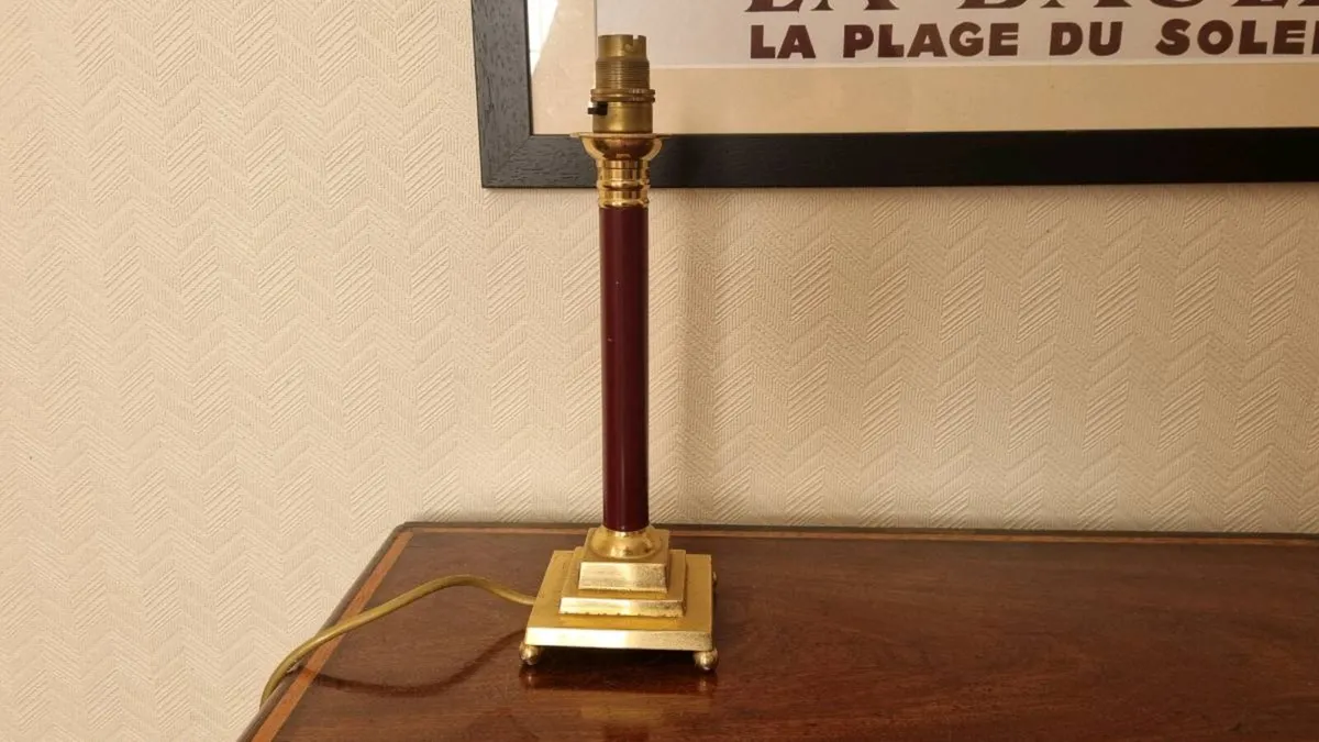 Brass Table Lamp - Image 1