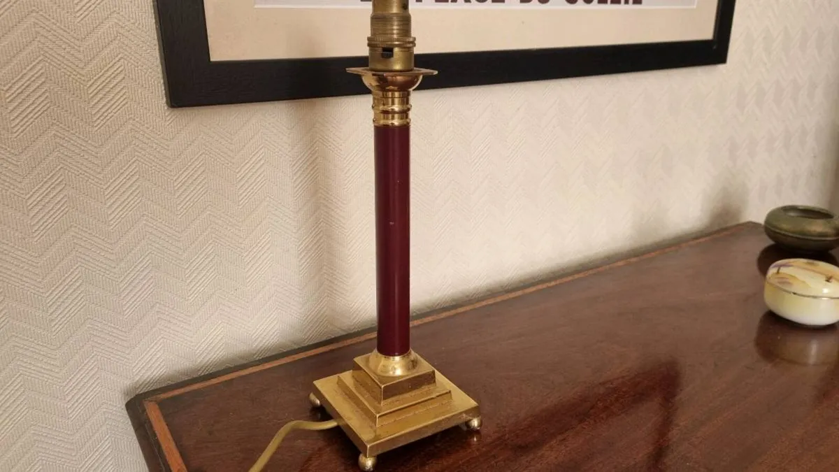 Brass Table Lamp - Image 2